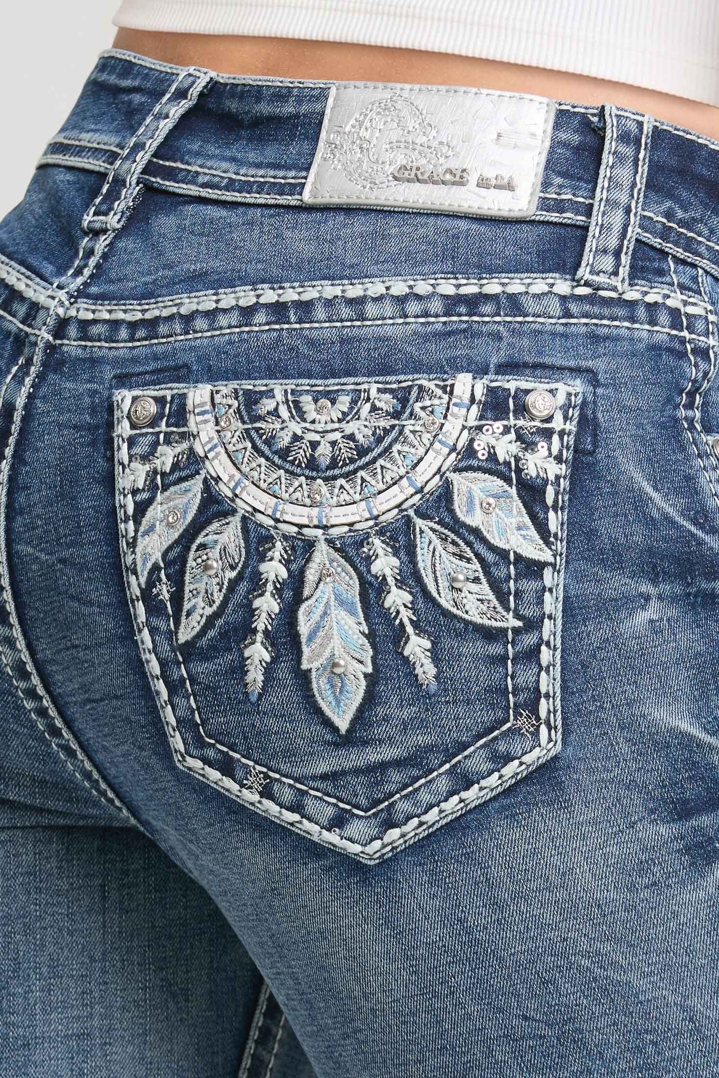 Pocket embroidery closeup